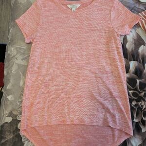 Market & Spruce Pink Heathered Short Sleeve Tee